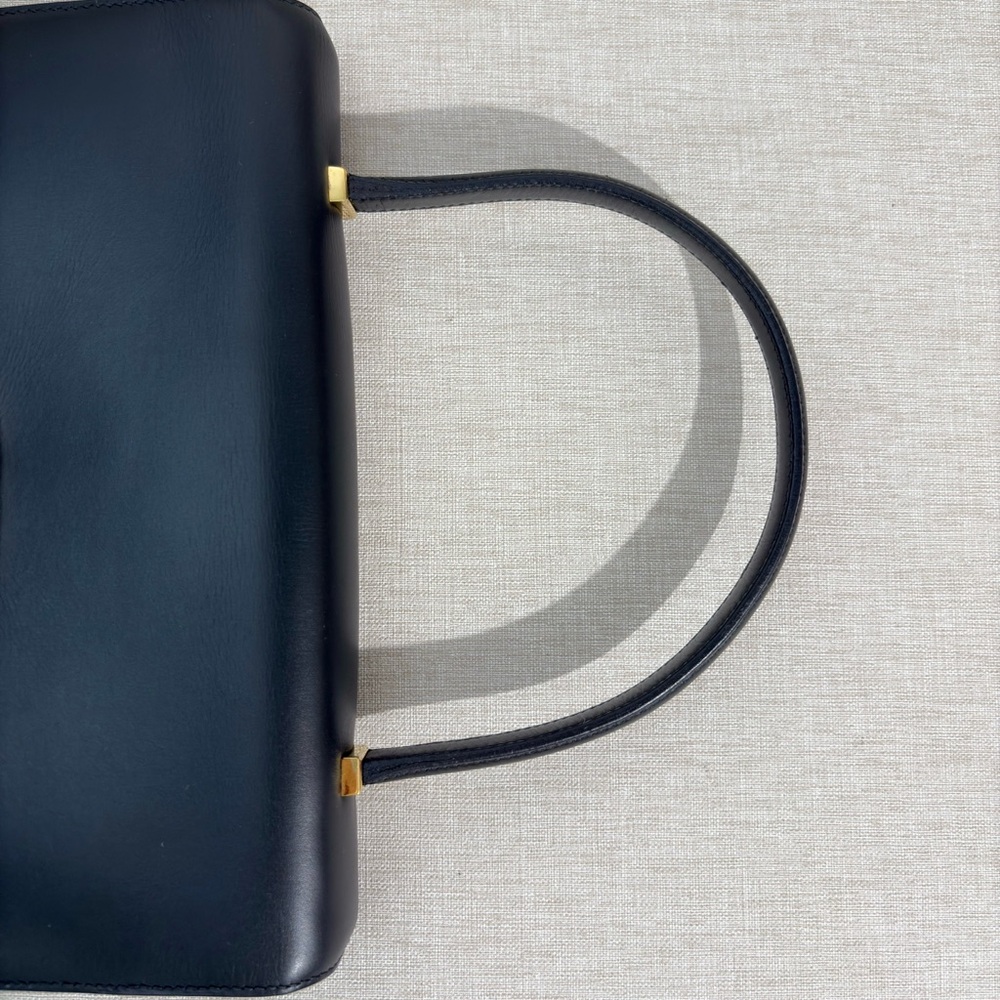 SOLD - HERMÈS Black Box Calf Leather Top Handle Bag GHW - Picture 13 of 17